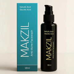 MAKZIL Anti-Acne Facewash – Salicylic & Glycolic Acid | 120ml