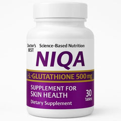 NIQA L-Glutathione 500mg – 30 Tablets for Skin Glow & Antioxidant Boost