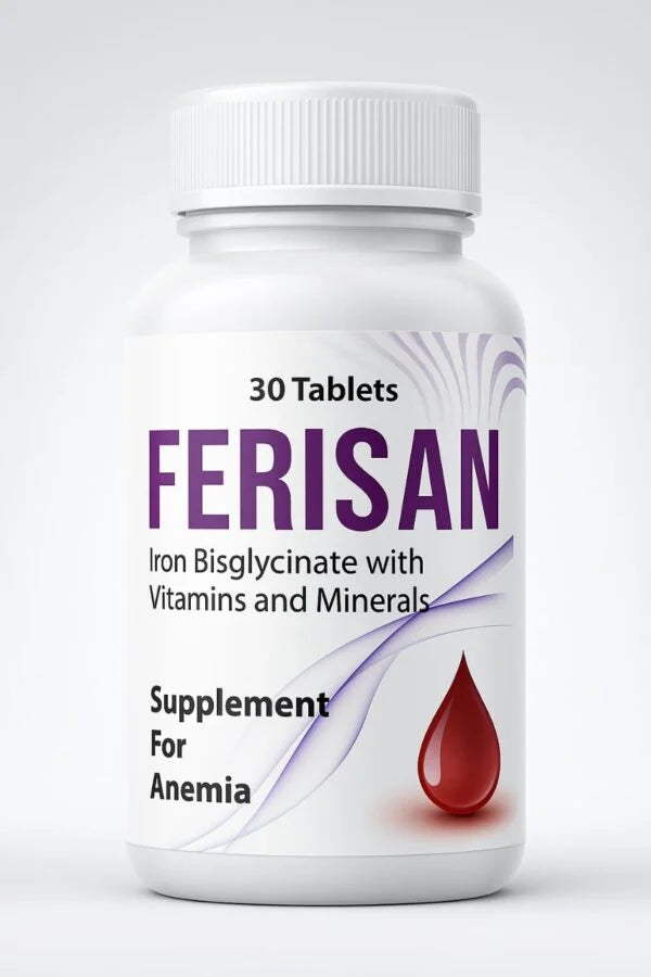 FERISAN – Iron Bisglycinate with Vitamins & Minerals | Anemia Support Tablets