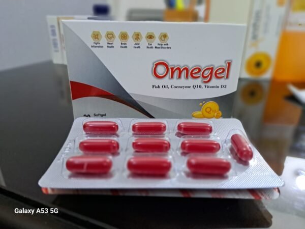 Omegel – Fish Oil, CoQ10 & Vitamin D3 | 20 Softgels